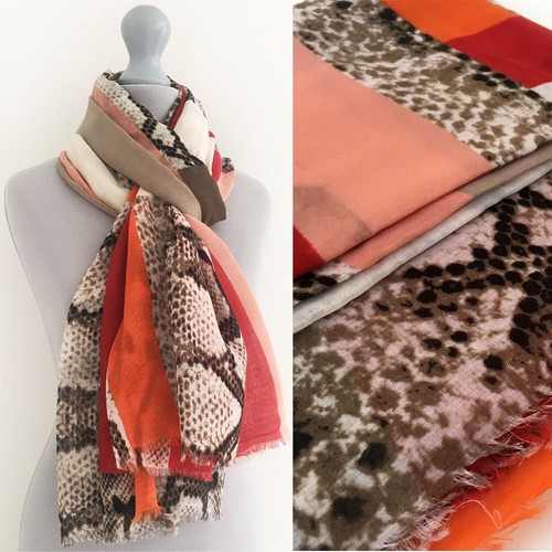 Ladies Leopard Print Scarf Animal Scarf Large Long Wrap Shawl Fashion Cotton Big - Picture 212 of 557
