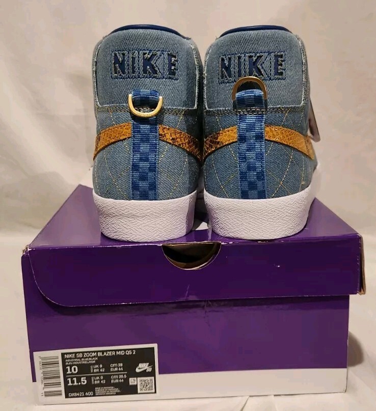 Nike SB Zoom Blazer Mid QS 2 Supreme Denim 2022 (DX8421-400) Men's