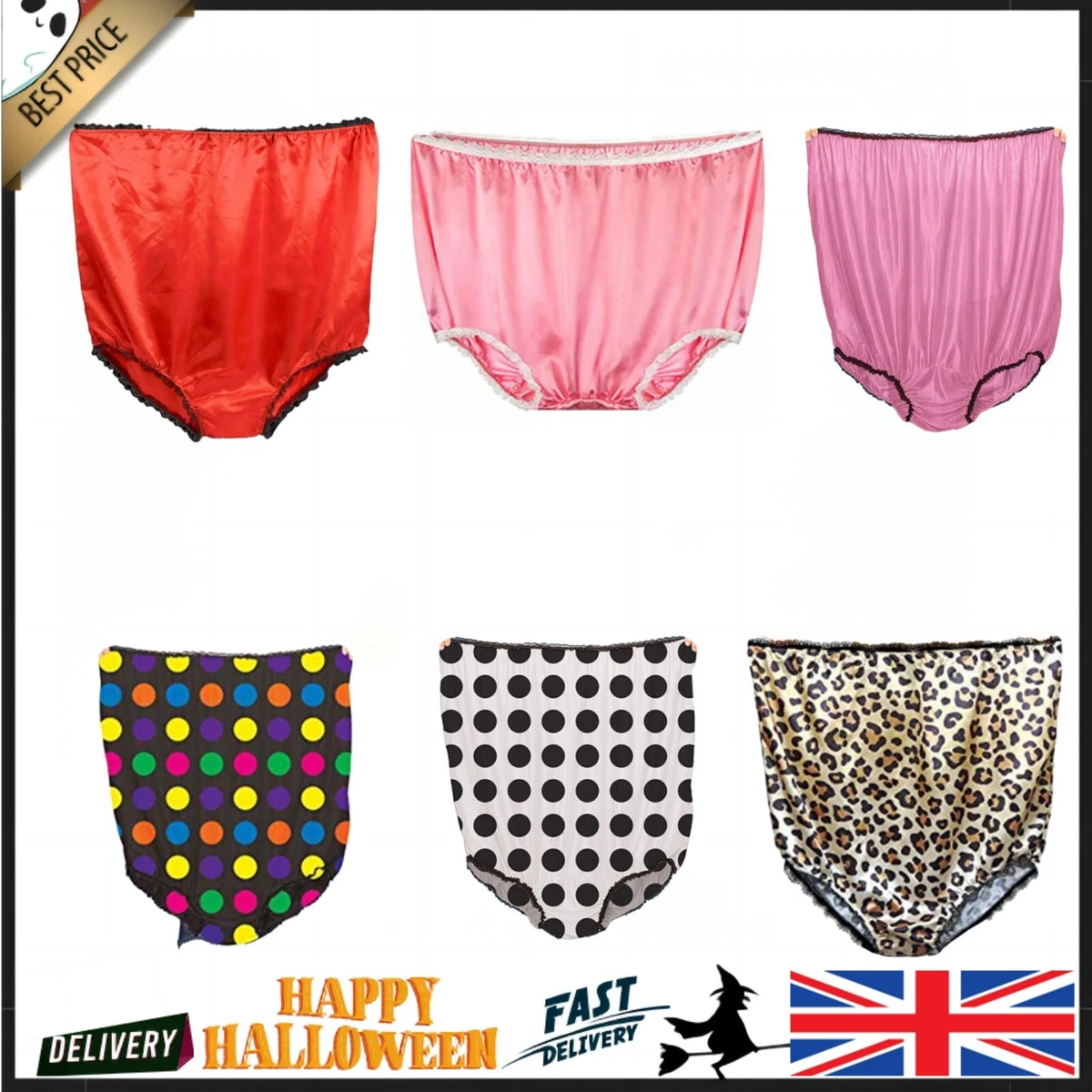 Giant Granny Undies Costume Adult Momma Grandma Underwear Stag Party  Bloomers