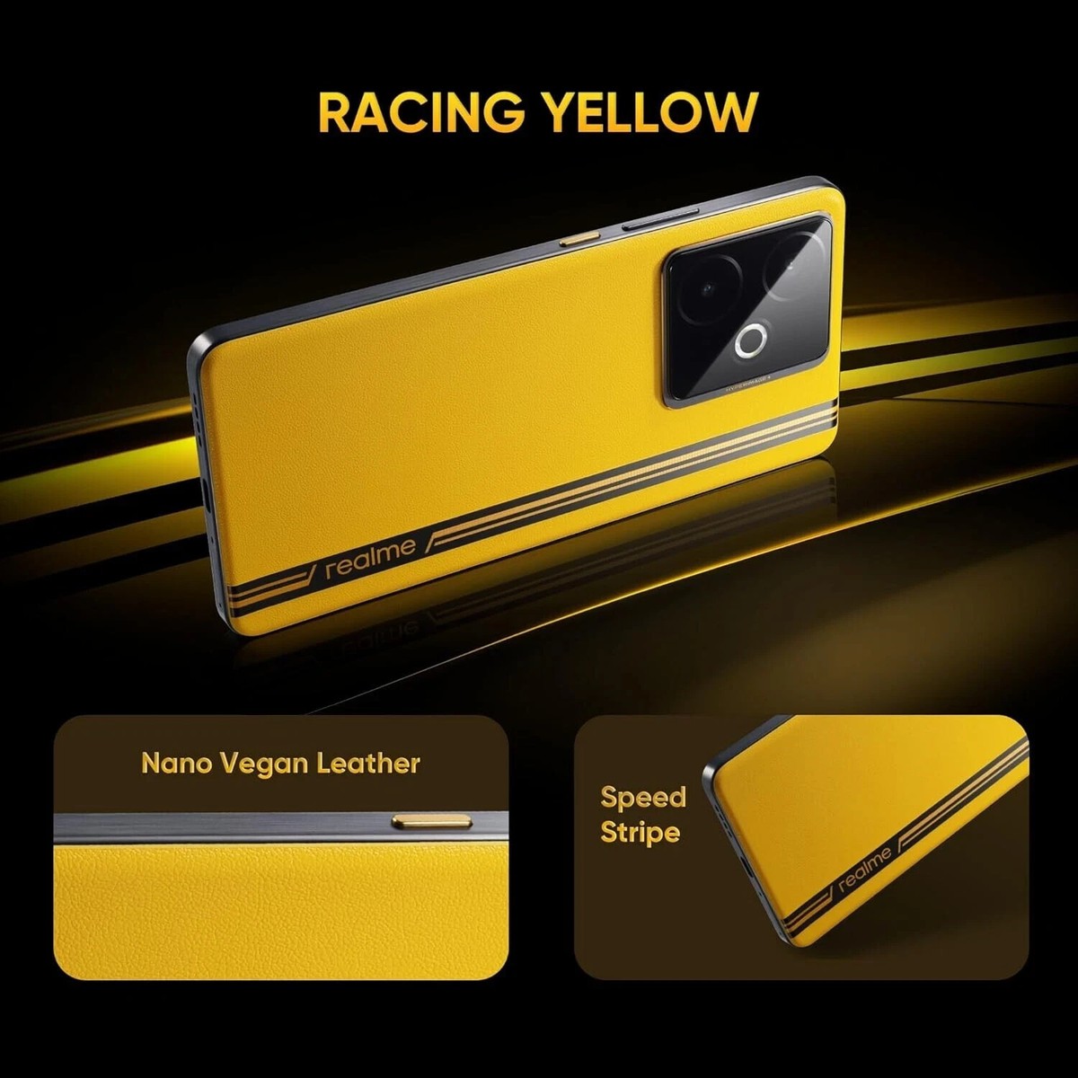 realme GT 7T (8 GB RAM 256 GB Storage-Yellow) Global Version“NO
