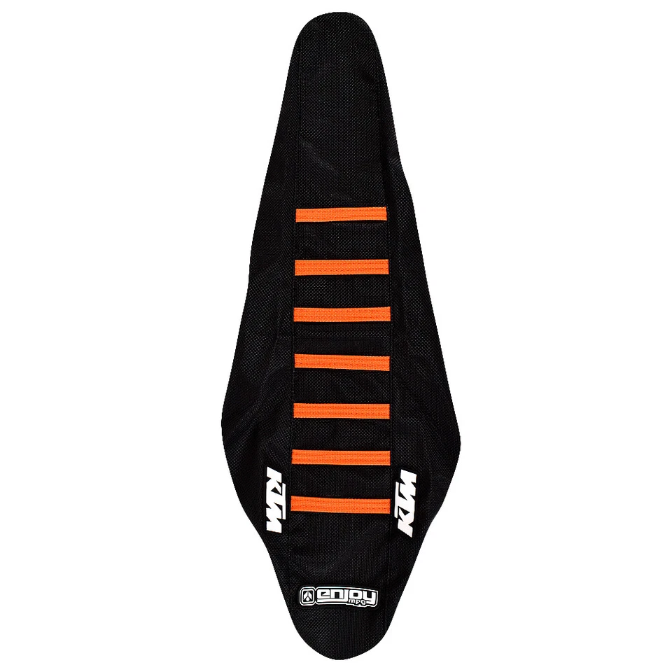 FUNDA ASIENTO KTM Sx Sxf 125 250 450 2007-2010 negro naranja costilla logotipo #61 Foto 4 de 4