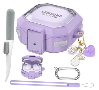  Galaxy Buds Pro 2 Case Compatible with Samsung Galaxy Buds 2 Pro Purple