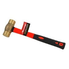 COPPER HAMMER 2LB 32oz FIBRE GLASS SHFT NON SPARKING RUBBER GRIP HANDLE 