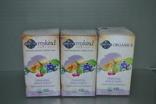  3 Garden of Life Organics Prenatal, 1 Daily, 30 Vegan Tablets, Exp. 08/2025 