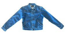 Vtg 60s/70s Maverick Denim Button Up Blue Juniors Jacket Sz:14 Made In USA