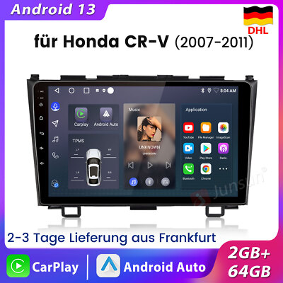Für Honda CR-V III 07-2011 Android13 Carplay Autoradio GPS Navi WIFI 2+64GB DAB+