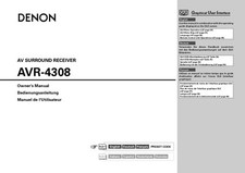 Denon AVR-4308 Ricevitore AV Manuale del proprietario