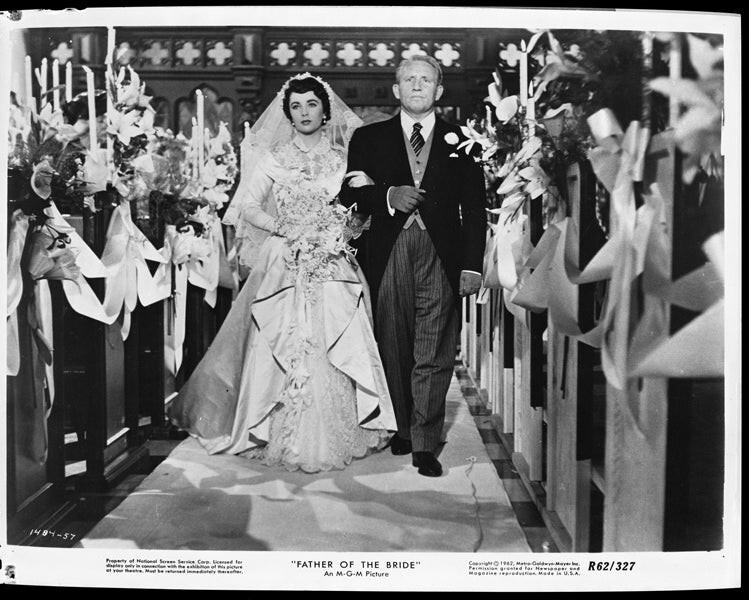 Father of the Bride Spencer Tracy Elizabeth Taylor wedding Vintage