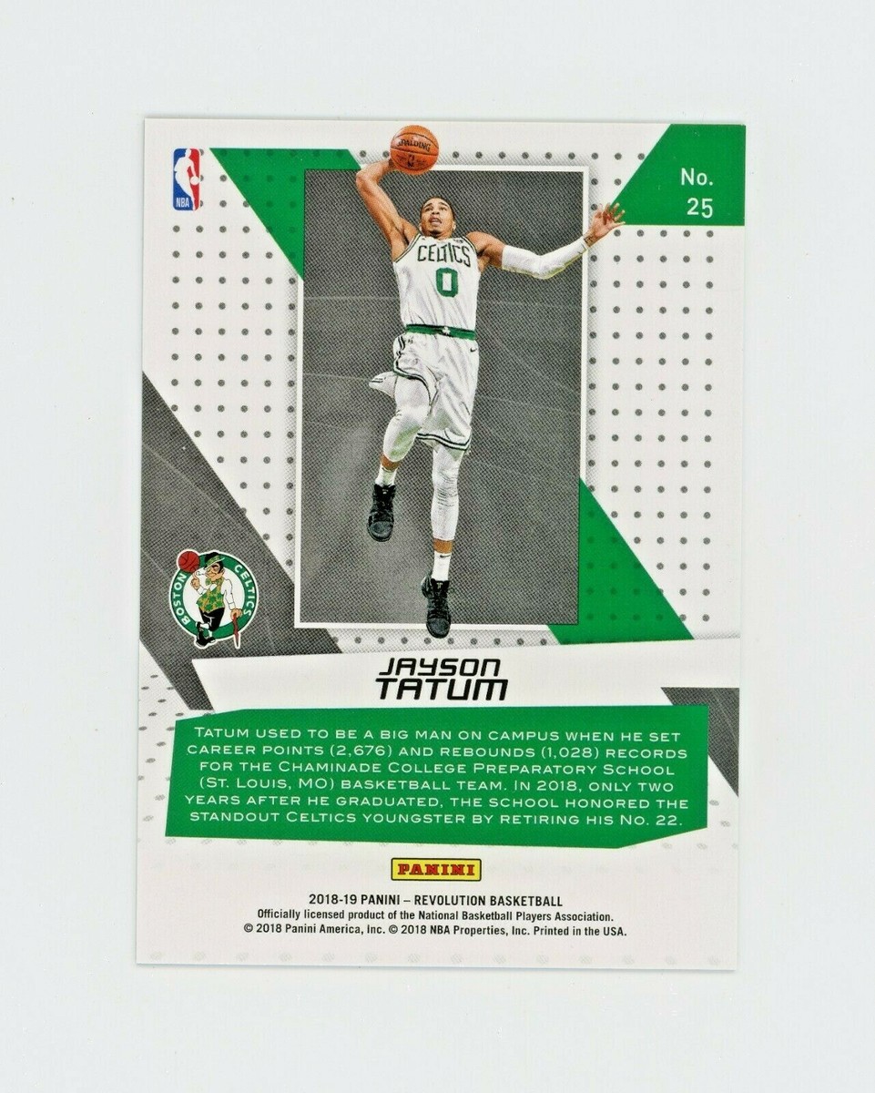 JAYSON TATUM 2018-19 Panini Revolution Vortex #25 Boston
