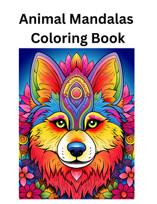 Animal Mandalas Coloring Book for Adults  spiral bound to lay flat