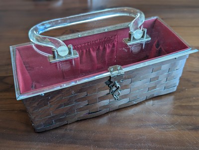 Vintage Dorset Rex Fifth Avenue Metal Basketweave Handbag Purse 