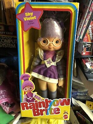 Vintage 80's Rainbow Brite Shy Violet MIB Mattel Deluxe Vintage 80's Rainbow Brite Shy Violet MIB Mattel Deluxe