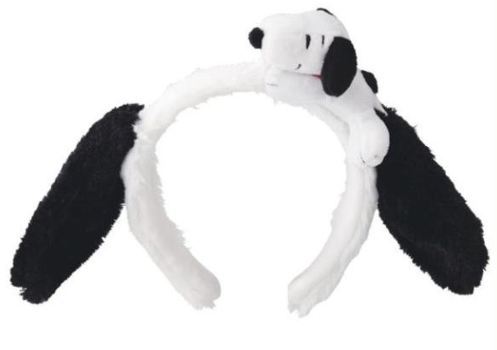 Snoopy Plush Headband Earmuffs White Peanuts Universal Studios Japan USJ limited