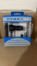 Lot of 24 DYNEX Car Charger for Apple Lighting phones 6ft cable 5W/1 Amp output,