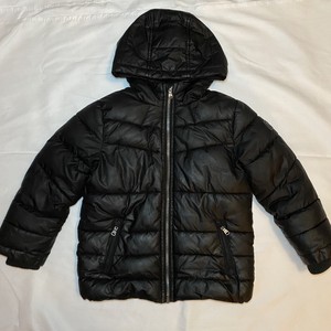 boys black bubble coat