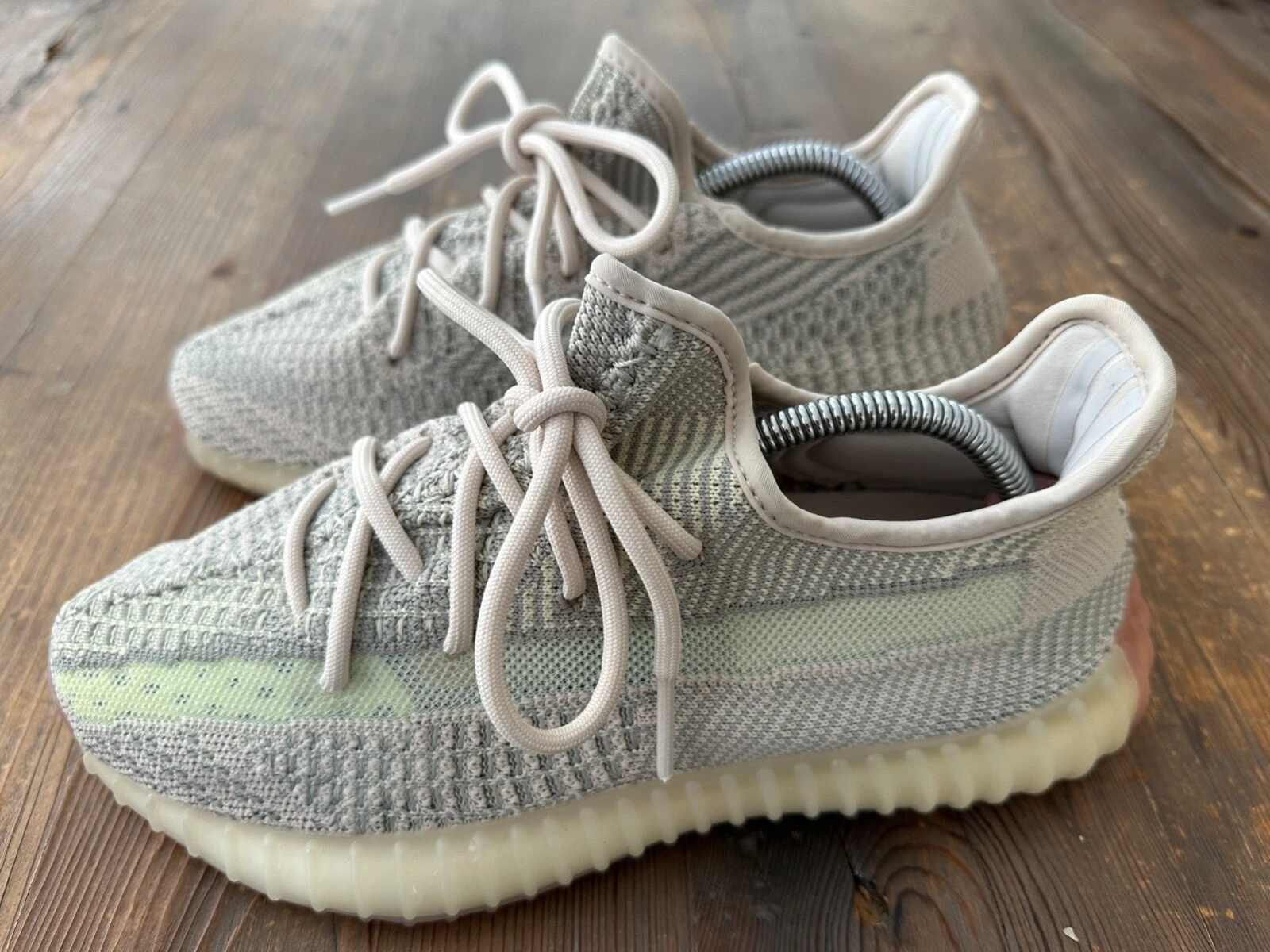 Scarpe da ginnastica Adidas Yeezy Boost 350 V2 citrino (non riflettenti) taglia 7 FW3042