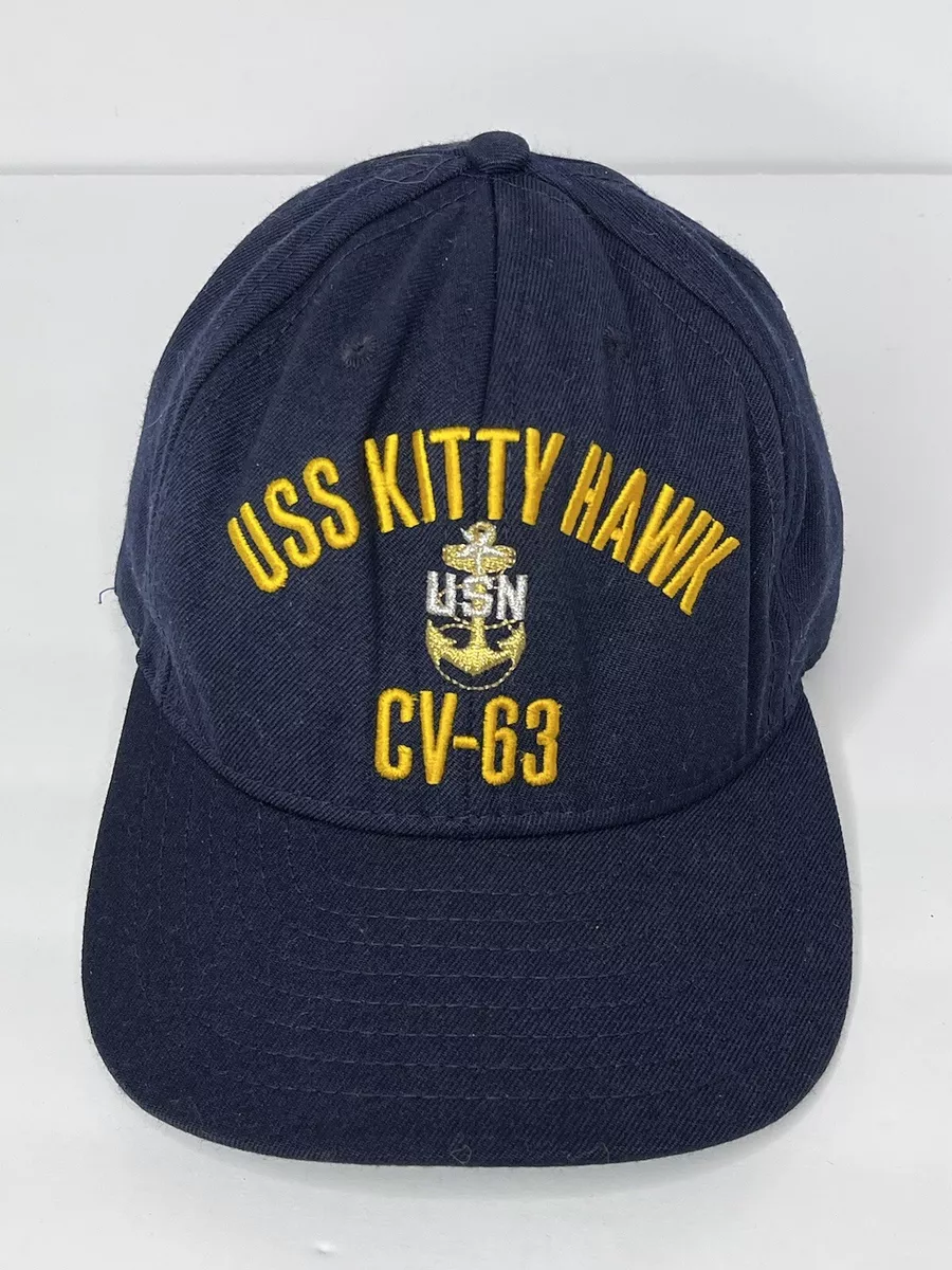 USS KITTY HAWK CV 63 Navy Hat Cap USN Insignia SPCO Sr Chief Petty