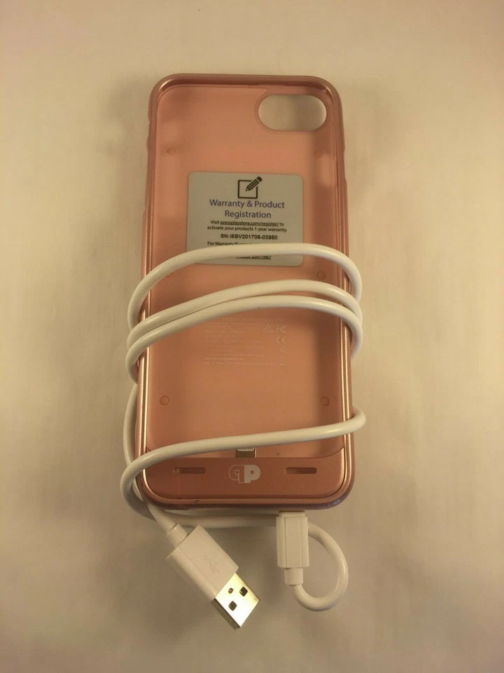 Estuche de carga de batería extendida Press Play Venue oro rosa iPhone Foto 2 de 4