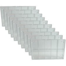 10 St&uuml;ck - Sortierkasten 10-fach transparent Storage Box