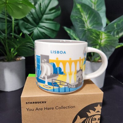 Starbucks 14oz Mug Lisboa Portugal New W/Box! USA Seller! FREE Shipping!