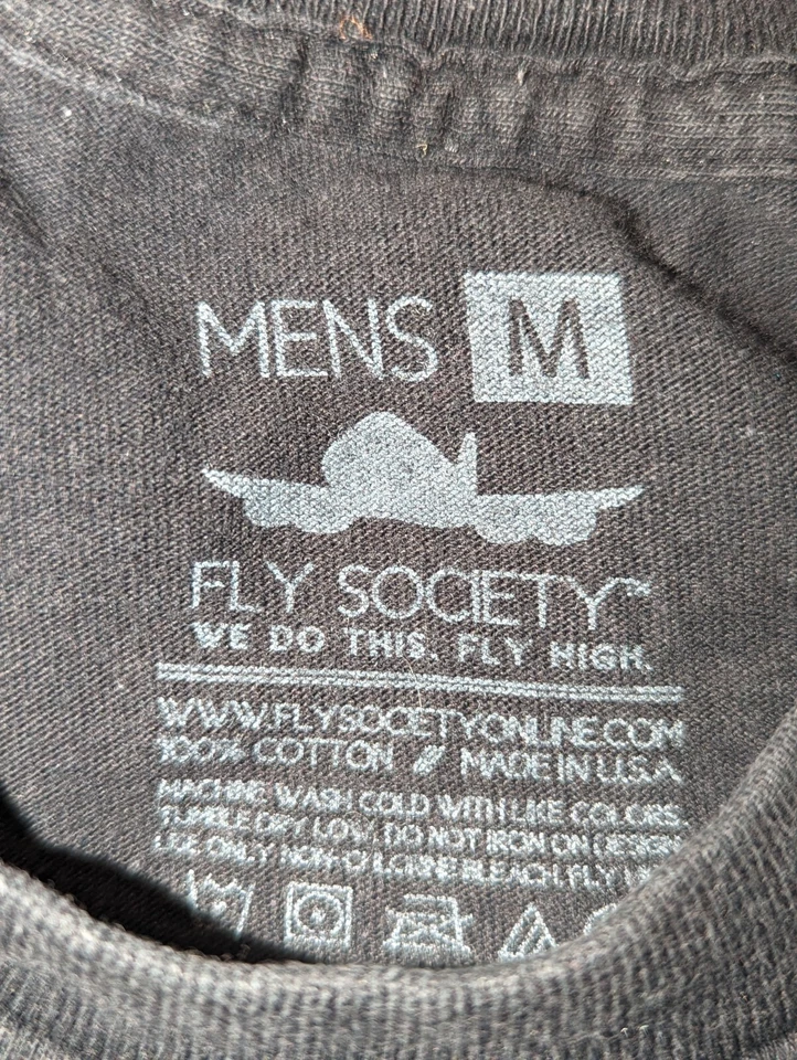 Camiseta Fly Society Vintage Curren$y Merch NOLA Rap Jet Life Hecha en EE. UU. Talla M Foto 3 de 4
