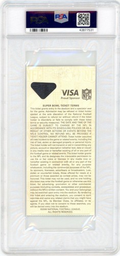 Hines Ward Signed Authentic Green Super Bowl 40 Ticket Stub “SB XL MVP” PSA - Picture 2 of 2