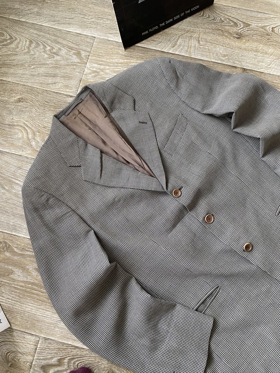 VINTAGE 80s Giorgio Armani MANI Jacket Blazer - Khaki/Gray