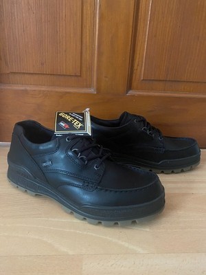 Ecco Track 25 Gore-Tex Wanderschuhe Herren Größe UK 10 EU 44 schwarz Leder NEU