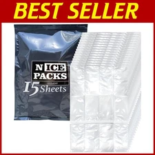 Extra Large Reusable Ice Packs - 15 Leak-Proof Sheets