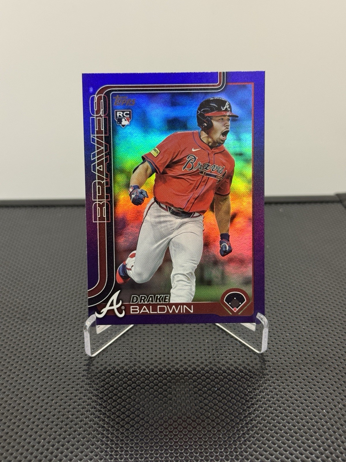 2025 Topps Update Drake Baldwin #US87 Purple Rainbow Parallel /250 - Braves RC