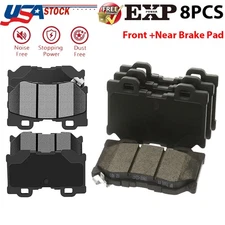 8x Front & Rear Brake Pads for Infiniti 370Z 2009-2020 FX50 2009-2013 G37 08-13