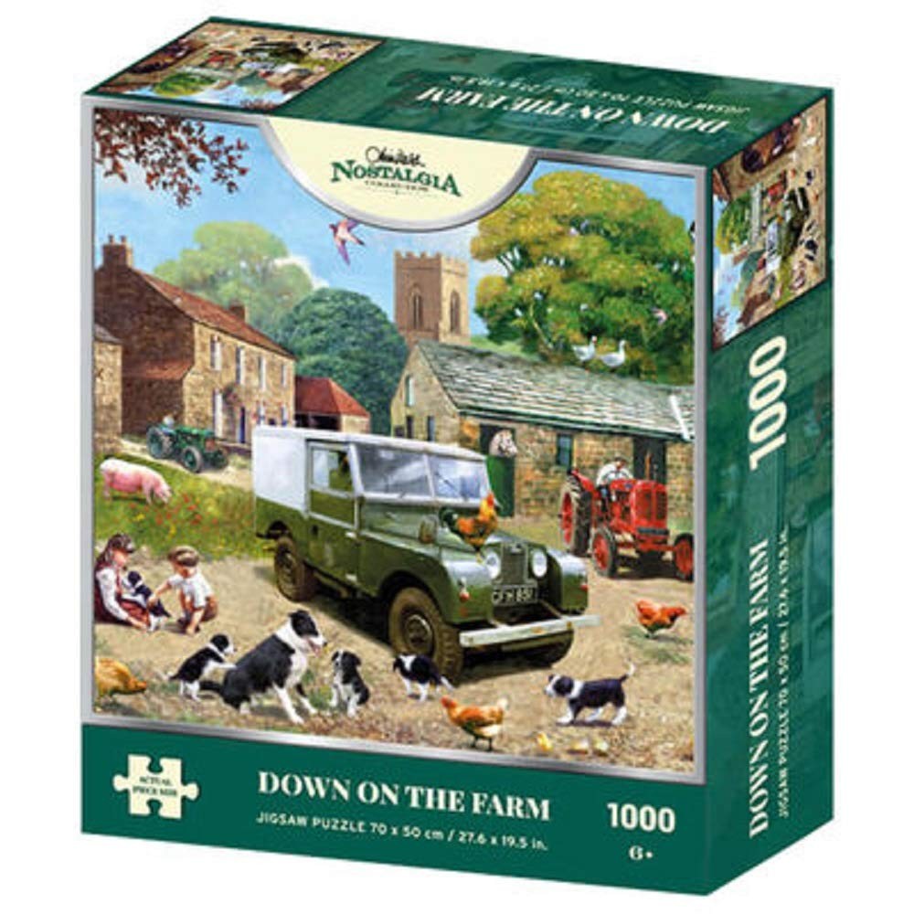 Kevin Walsh K33012 Nostalgia Down on The Farm 1000 Piece Jigsaw Puzzle