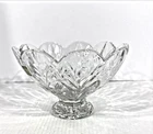 Vintage Waterford Crystal Footed Bowl Marquis Collection Canterbury Pattern 8"