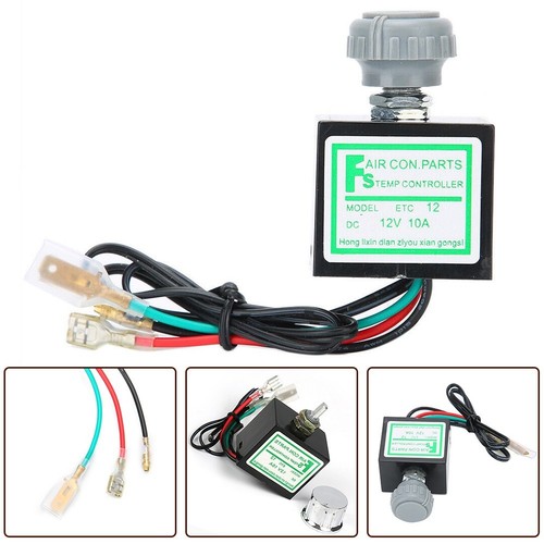 12V 10A Car Air Conditioner Electronic Thermostat Switch Temperature Control Aut - Foto 18 di 19