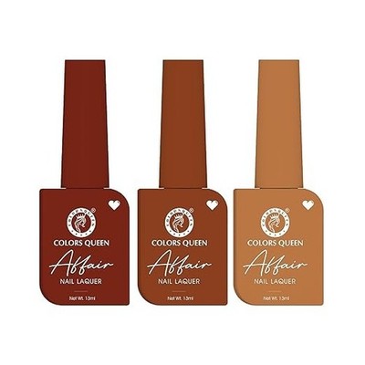 Colors Queen Affair Nagellack 3er Set-04 Rusty Cinemon, 09 Ginger Bread & 61
