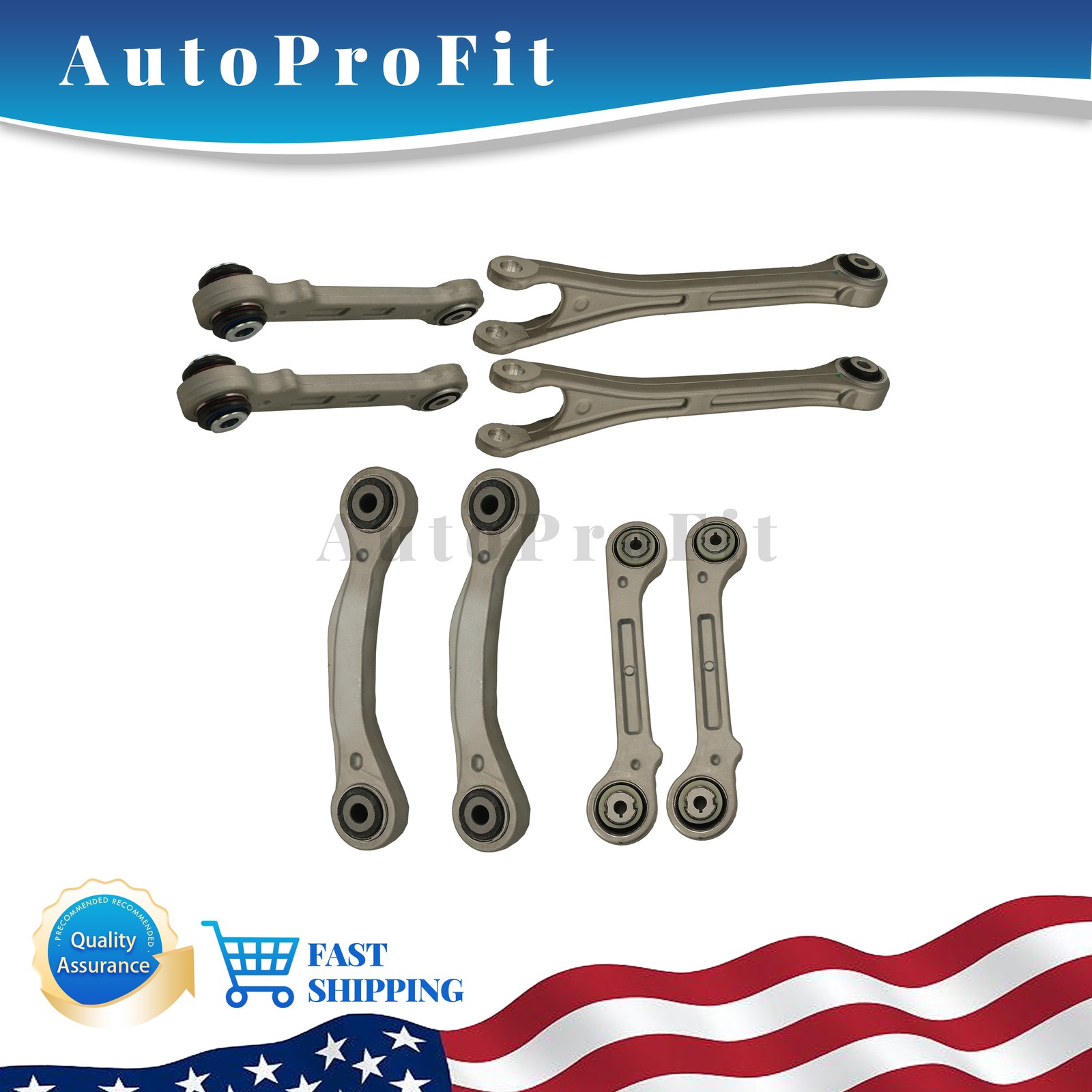 NEW 8PCS Rear Suspension Control Arm Kit Fit 2017+ Maserati Levante