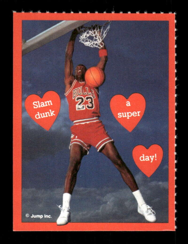 1991 Cleo Valentines Slam Dunk Michael Jordan  Perf on Right Side BXCP55