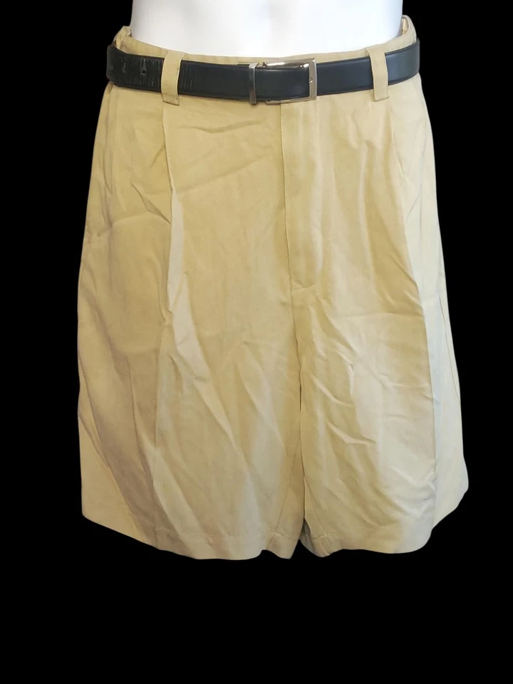 Pantalones cortos Tommy Bahama chinos caqui 100 % seda para hombre Foto 3 de 4