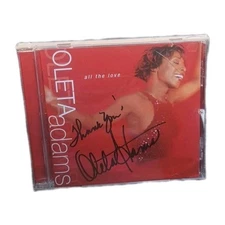 All The Love by Oleta Adams (CD, 2002) Autographed (Signed) Insert & CD