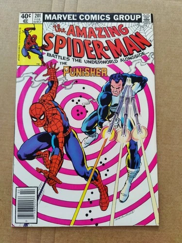 Amazing Spider-Man #201 Newsstand (1980) VF- Nice Midgrade Punisher (2)