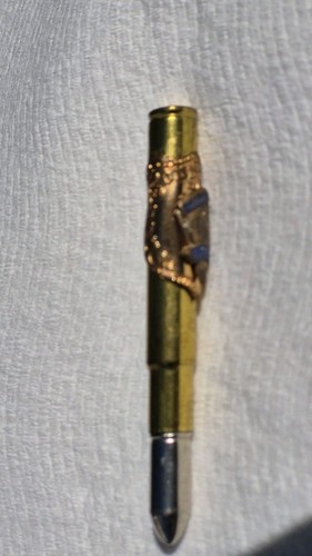 NOS "Souvenir of Chicago-WRIGLEY BLDG" BRASS Bullet Pencil - Picture 5 of 17