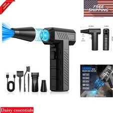 Cordless Mini Air Duster 150K RPM Turbo Blower for PC Keyboard Car Cleaning w...