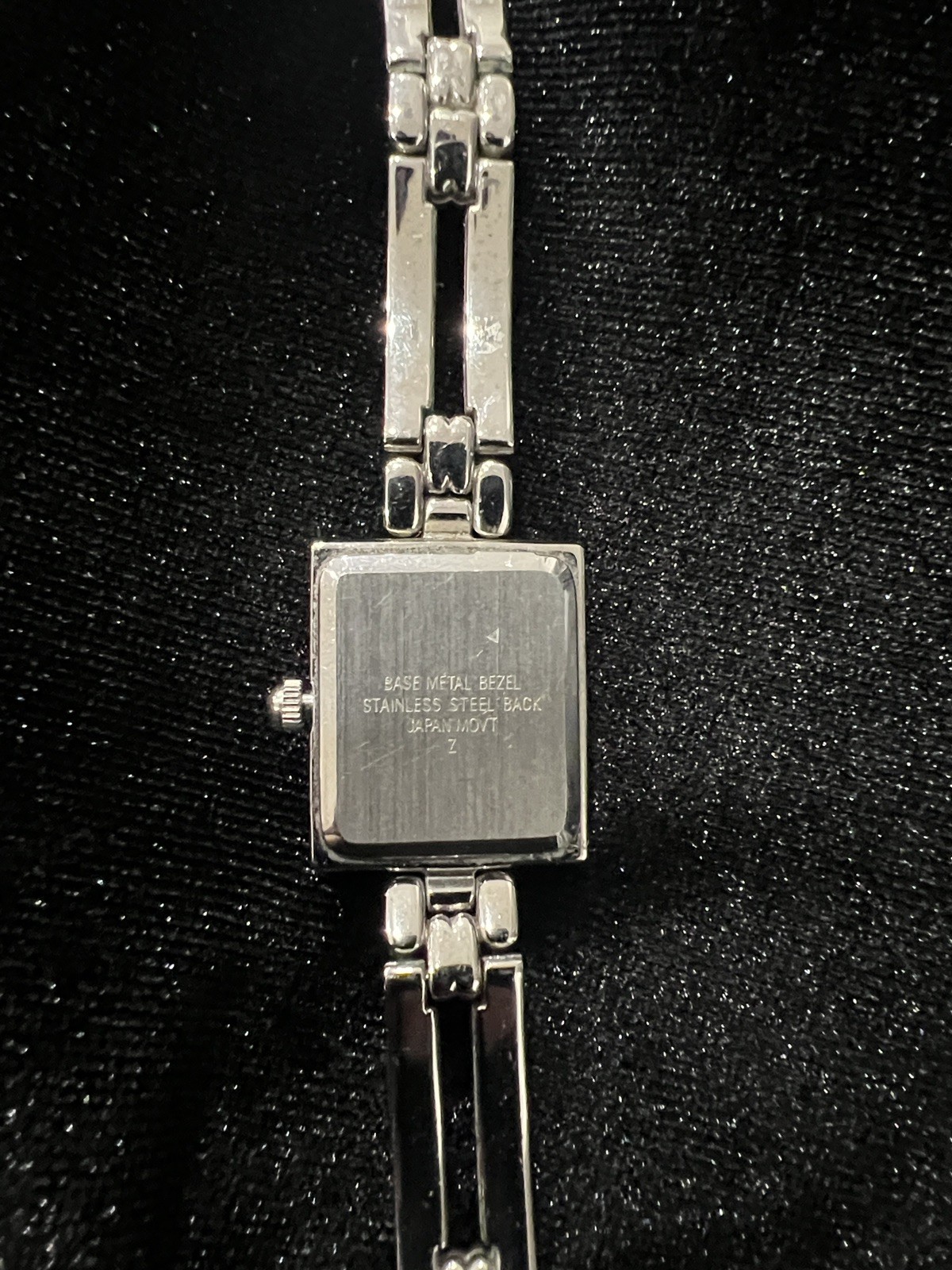 PREMIER DESIGNS  SILVER TONE RECTANGULAR BLUE DIA… - image 3