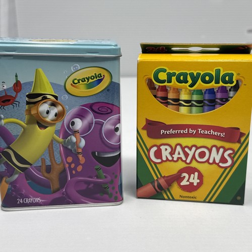 Crayola Imagination Tins Underwater, 24 Crayons in Tin, New - Picture 4 of 4