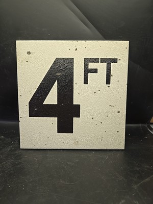 1pc White 4' Feet Deep Textured Swimming Pool Ceramic Tile Frost Free 6''x6'' 