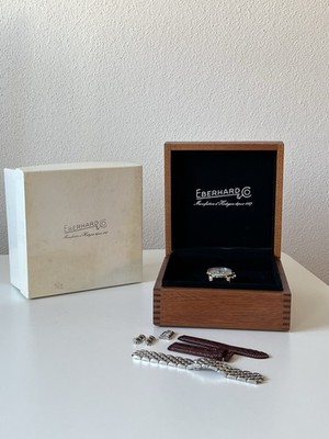 Swiss Eberhard & Co Chrono 4 Chronograph, Box, Bracelet, Strap and Buckle