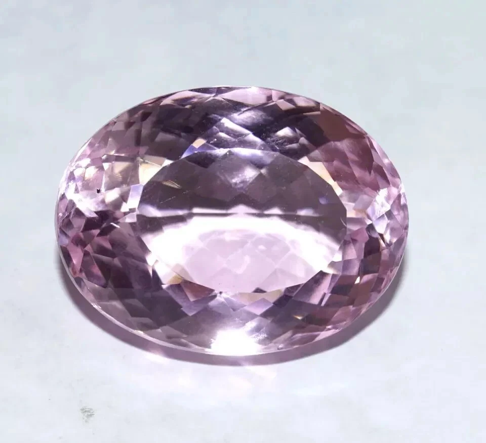 1000 克拉天然粉红色黄玉椭圆形切割散装刻面认证宝石 + 免费礼品 — 第 4/4 张图片