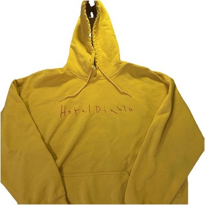 Machine Gun Kelly MGK Hotel Diablo Yellow Hoodie Men's XL Concert
