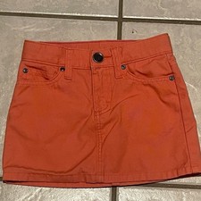 Wrangler Girl's Coral Skirt with Brown Patch Size 6