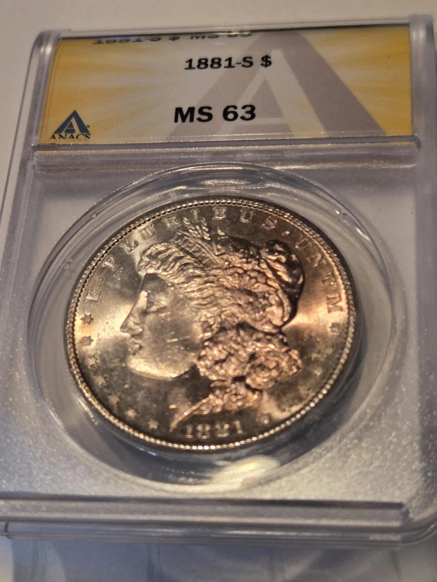 MS 63 Graded 1881 Year Morgan US Dollars (1878-1921) for sale | eBay